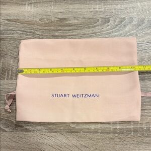 Stuart Weitzman Blush Pink Drawstring Dust Bag 10” x 13.5”